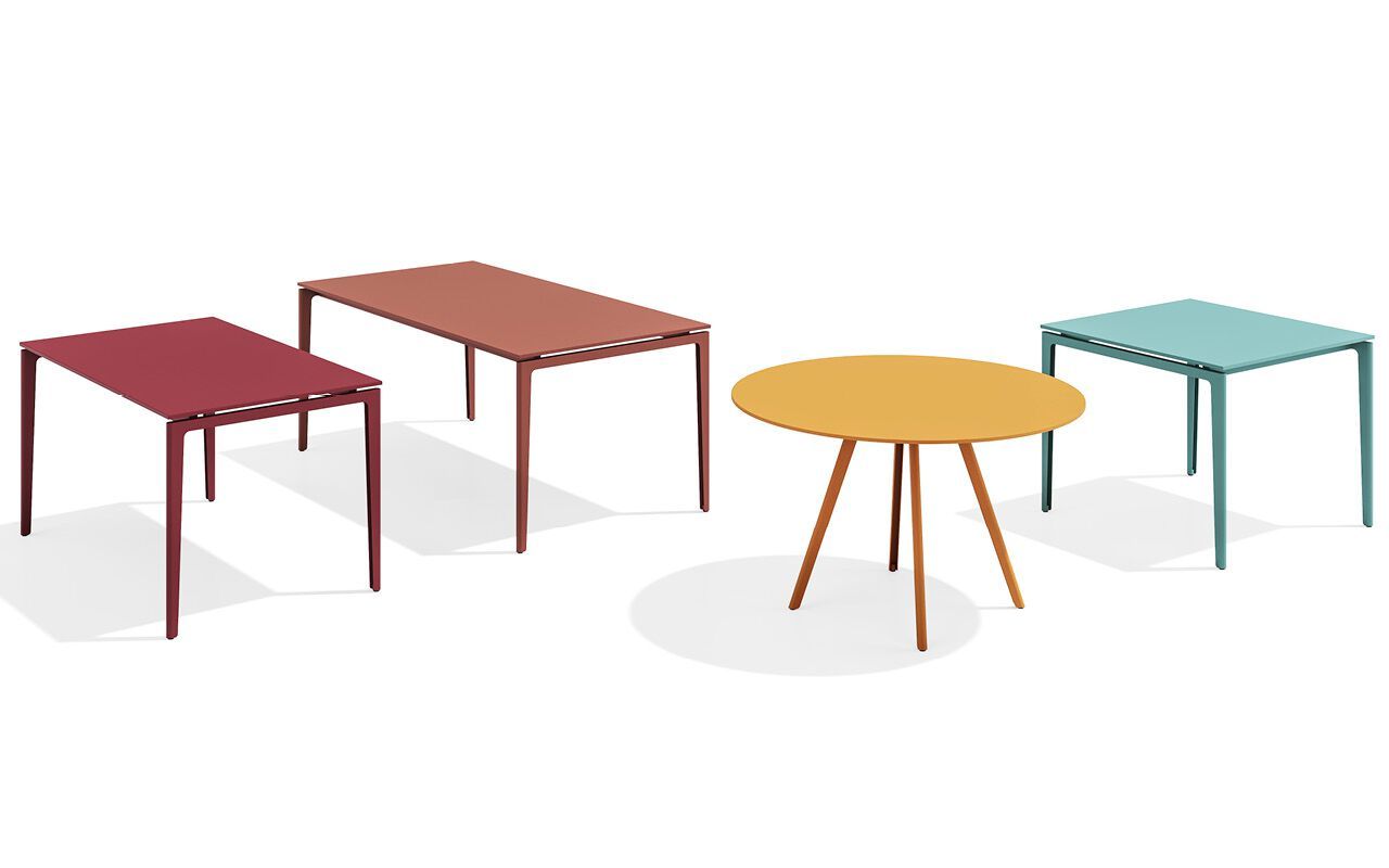 Круглый стальной стол с порошковым покрытием BABEL D ARCH-00152397 - Вид №3