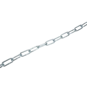 Цепь 6 мм длинное звено 10 м сталь оцинкованная