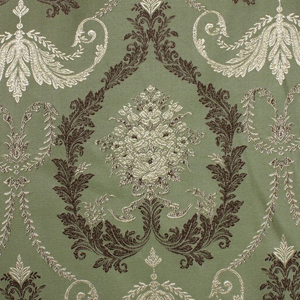 Штора на ленте «Веста» 160х260 см жаккард цвет зелёный ТОРГОВЫЙ ДОМ ТЕКСТИЛЬ STLM-2095769 - Вид №1