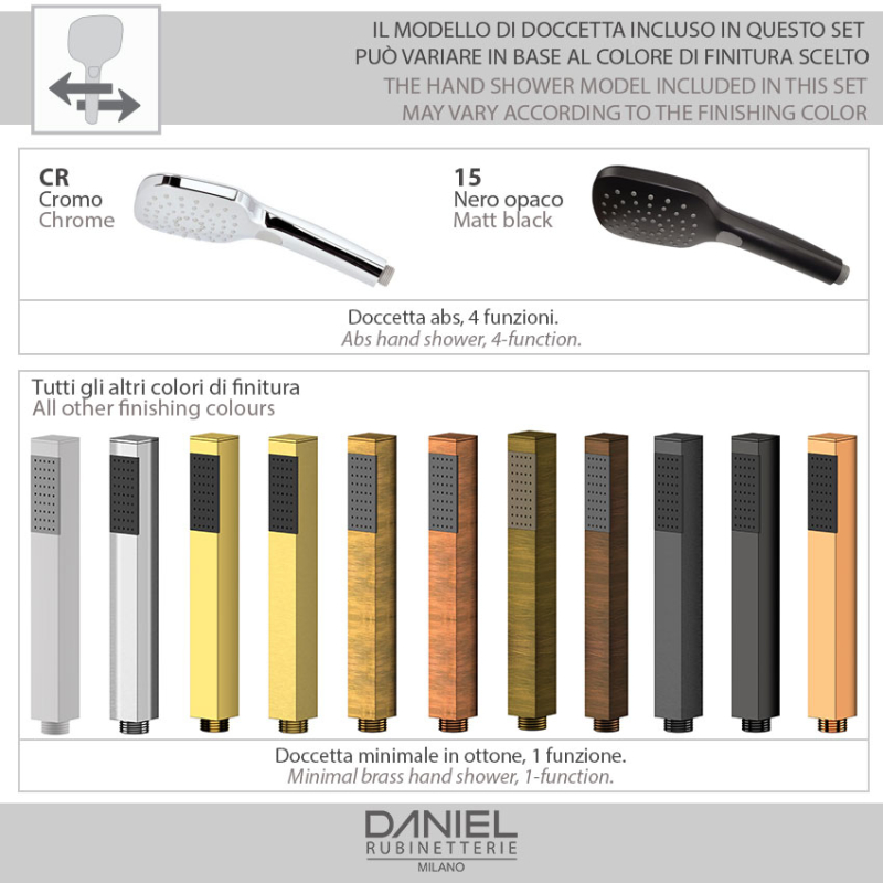 RX631A Смеситель для душа DANIEL RUBINETTERIE Reflex - Вид №1