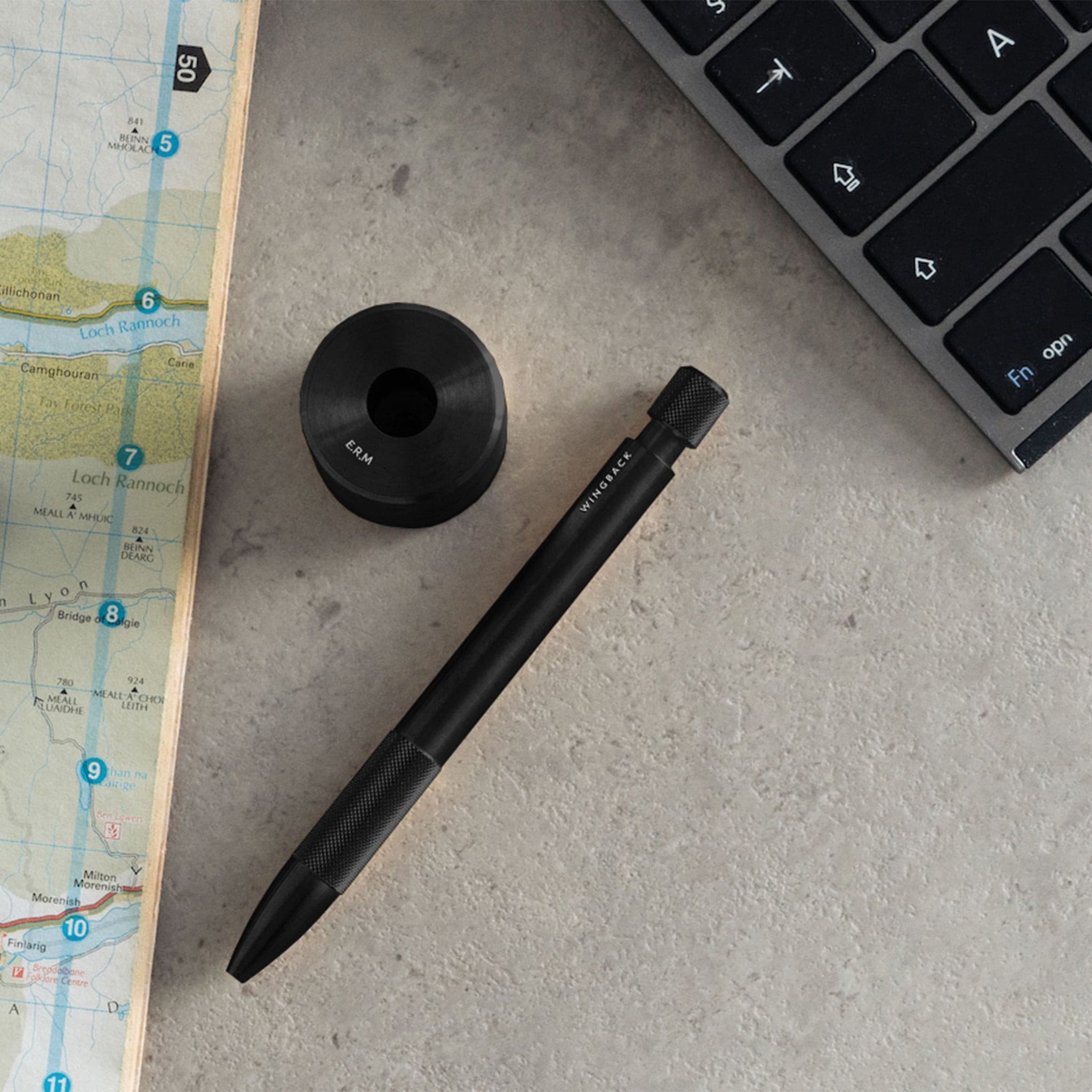 W206BST Держатель для ручек/карандашей - черная сталь Wingback  - Вид №6