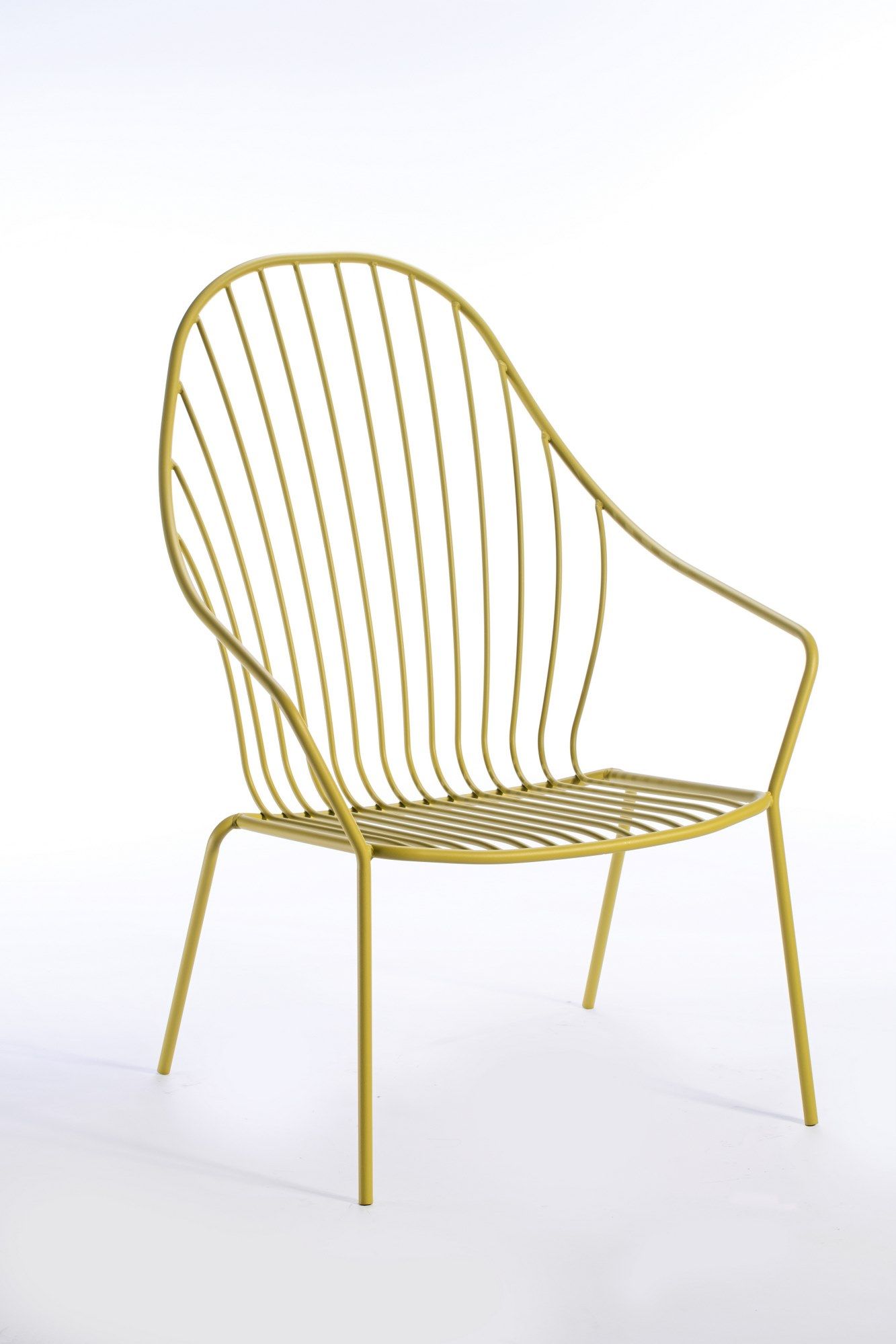 Металлический штабелируемый садовый стул с подлокотниками GABER Amitha ARCH-00027268 - Вид №2