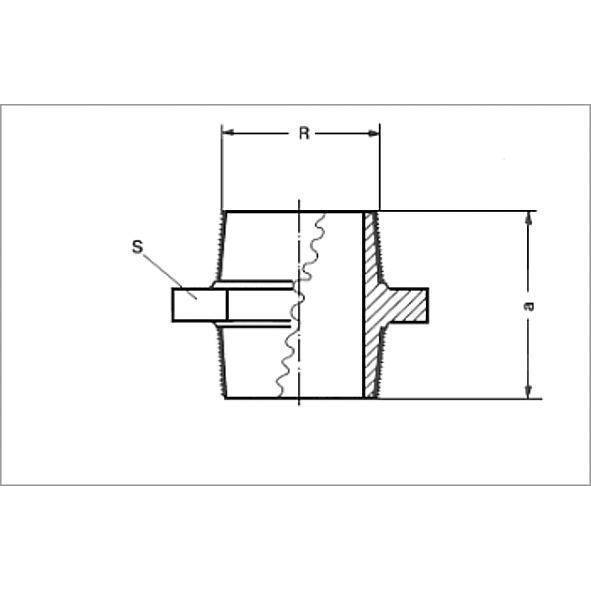 132803 SANHA 3280 PURAFIT ниппель НР-НР 3 мм  - Вид №1