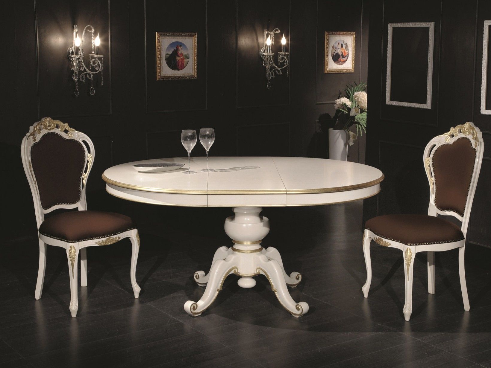 Выдвижной деревянный обеденный стол со спицами SCAPPINI & C 35th Anniversary ARCH-00033357 - Вид №1