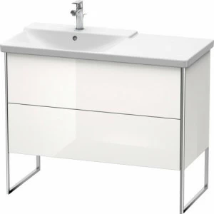 XS446502222 Тумбочка напольная XSquare #XS4465 1010 x 473 мм Белый глянцевый декор