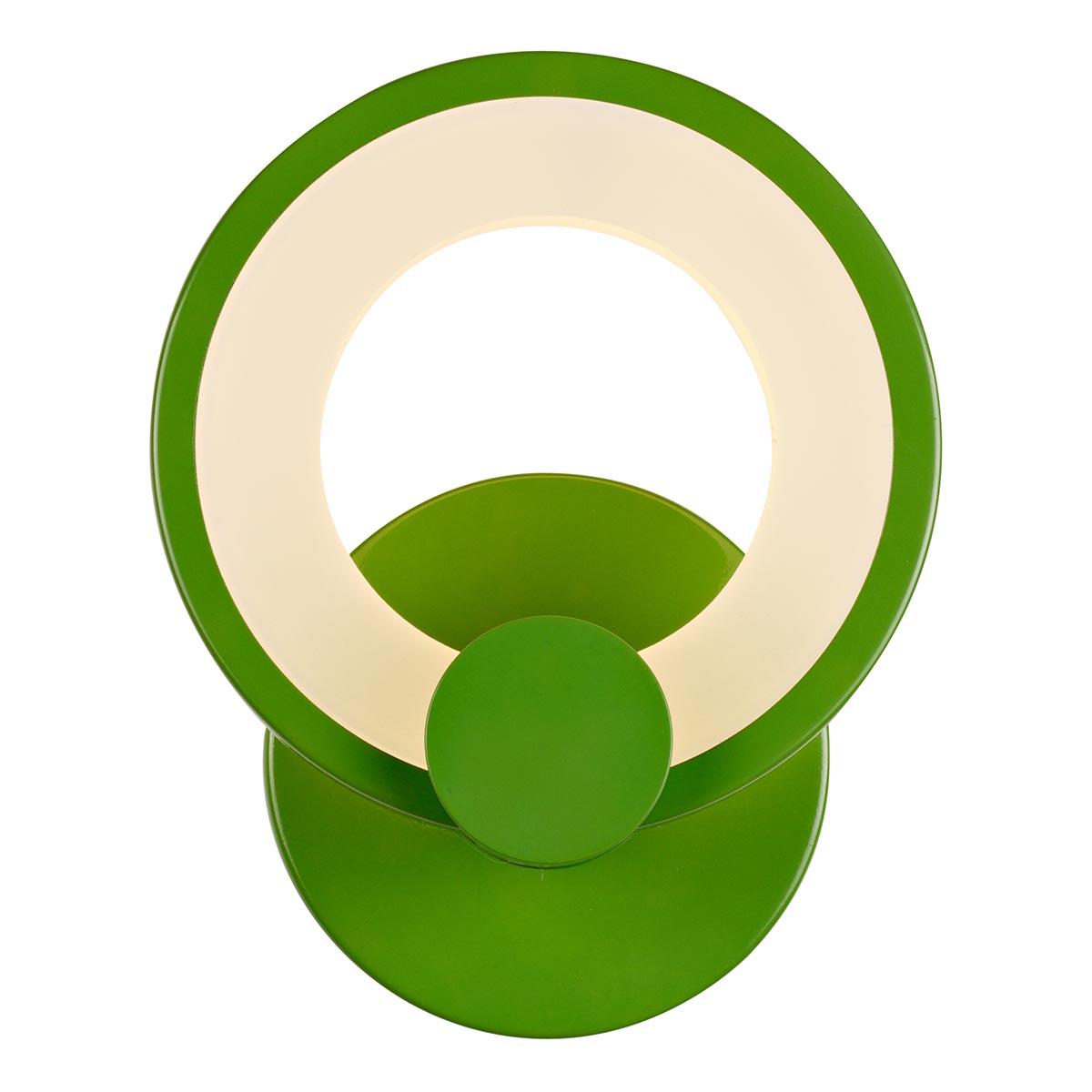 Бра настенное зеленое iLedex Ring Green A001/1 ILEDEX RING 00-3930850 Зеленый - Вид №1