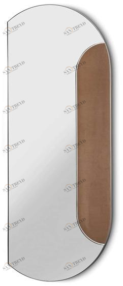 Stylish Club Зеркало из нержавеющей стали с настенной рамой Bridge sun-id-1436605