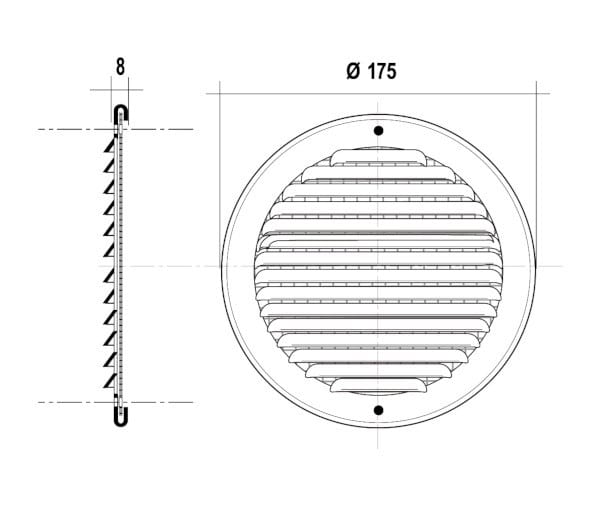 Круглая сетка для перекрытия First Corporation вентиляция ARCH-00144038 - Вид №4