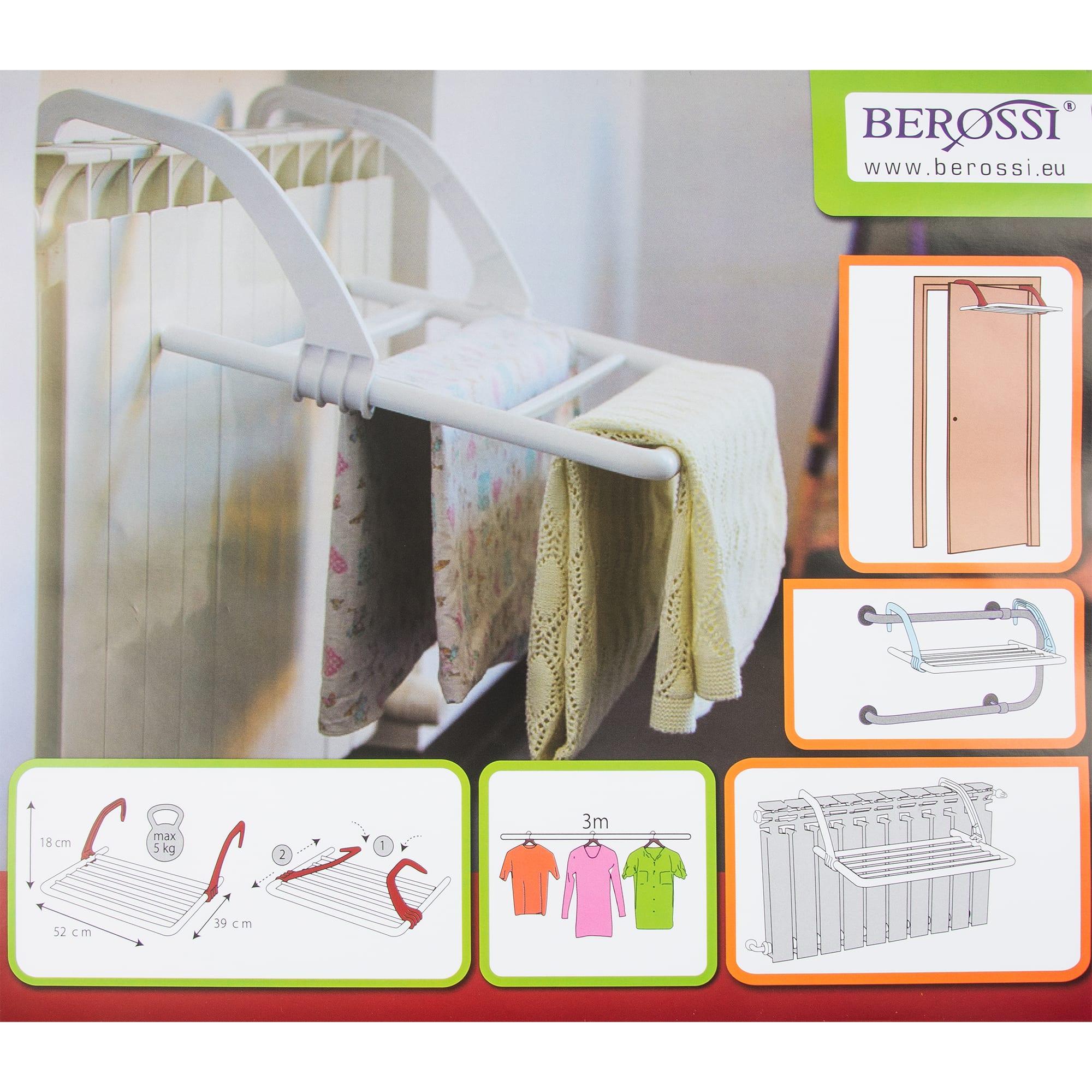 82486045 Сушилка для белья настенная 53 см цвет снежно-белый Santreyd  - Вид №2