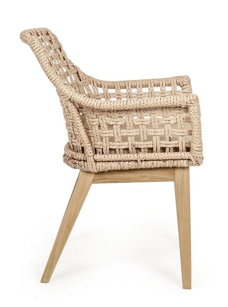 Синтетическое волокно сад стул с подлокотниками BIZZOTTO MADISON ARCH-00062100 - Вид №3