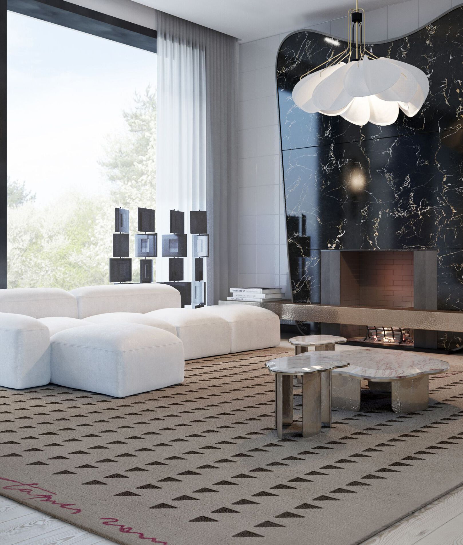 Прямоугольный ковер ручной работы Tapis Rouge Val Camonica Outdoor ARCH-00127599