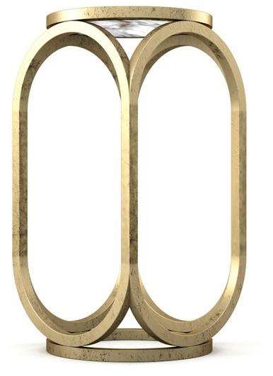 Prieto Studio Высокий стол из железа и мрамора  Cre004  - Вид №3