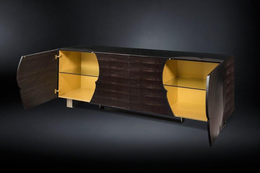 VGnewtrend Комод из черного дерева с распашными дверцами Andy sun-id-1506780 - Вид №1