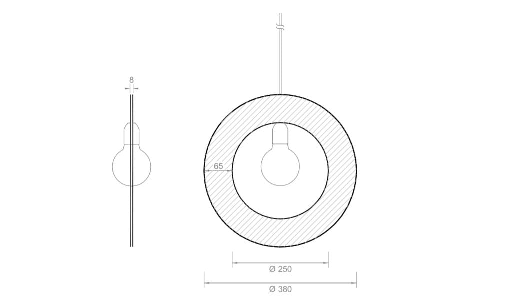 Стальной светодиодный подвесной светильник ENGI Tuttondo ARCH-00009586