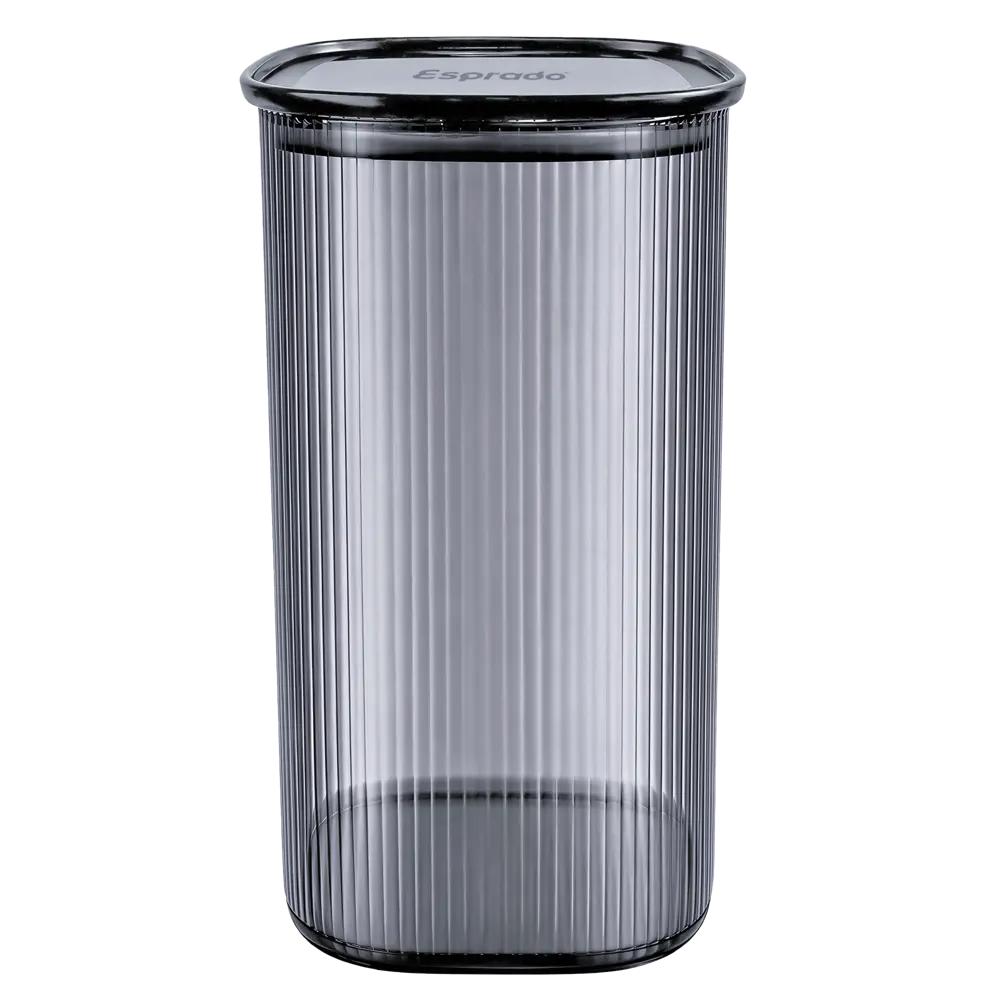 Банка для сыпучих продуктов Esprado Nube 1.6 л стекло цвет серый STLM-2162391