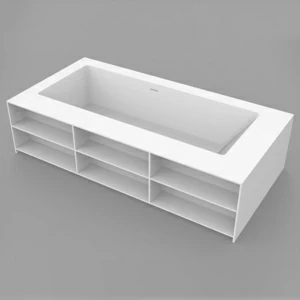 Dimasi Ванна прямоугольная отдельностоящая 2000x1000 Ivory Library F белая