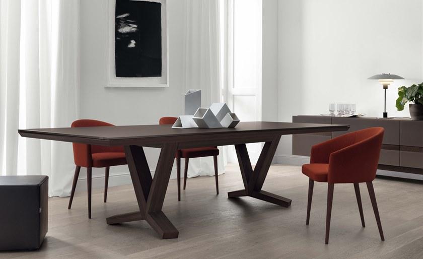 JESSE Прямоугольный стол из дерева и стекла sun-id-1493668 - Вид №1