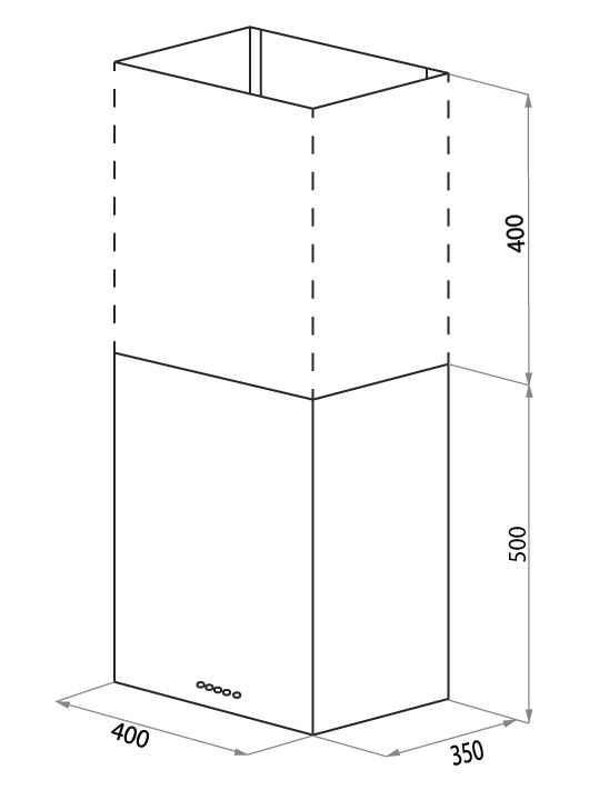 5349770 Вытяжка пристенная HOMSair PHLOX PUSH 40 черный STDN-0048324 - Вид №11