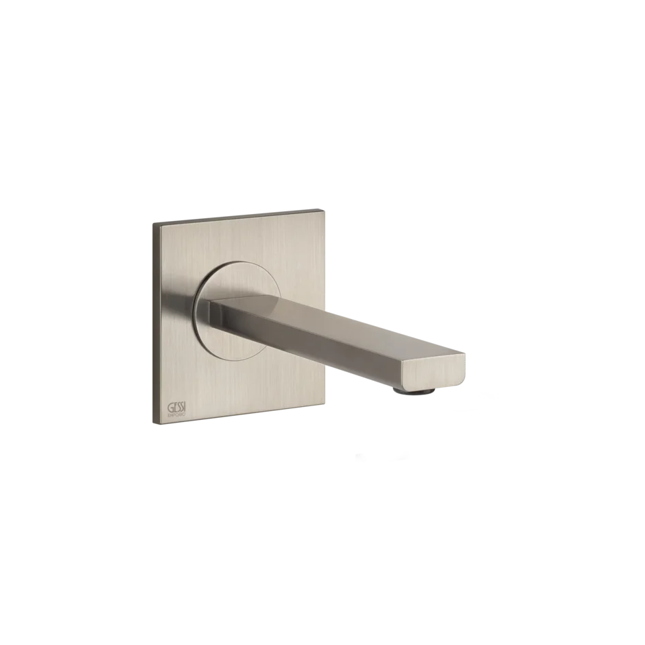 Носик для умывальника 38707 149 Gessi Via manzoni МАТОВЫЙ НИКЕЛЬ FINOX 38707149