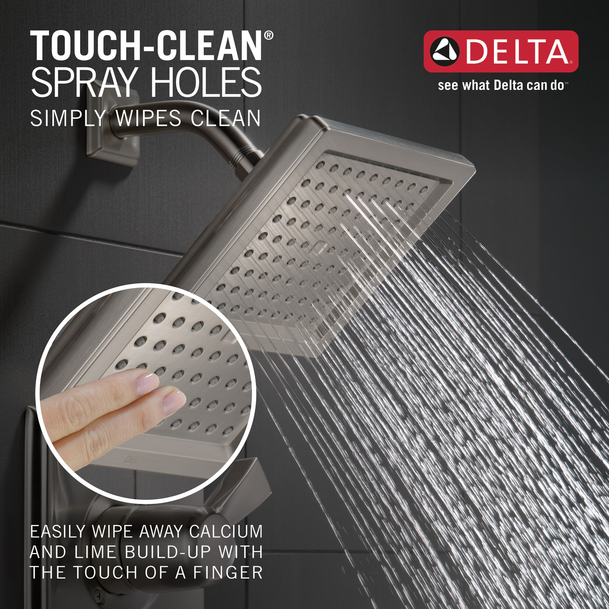 T14251-SS Облицовка для душа Monitor® серии 14 Delta Faucet Dryden Нержавеющая сталь  - Вид №5