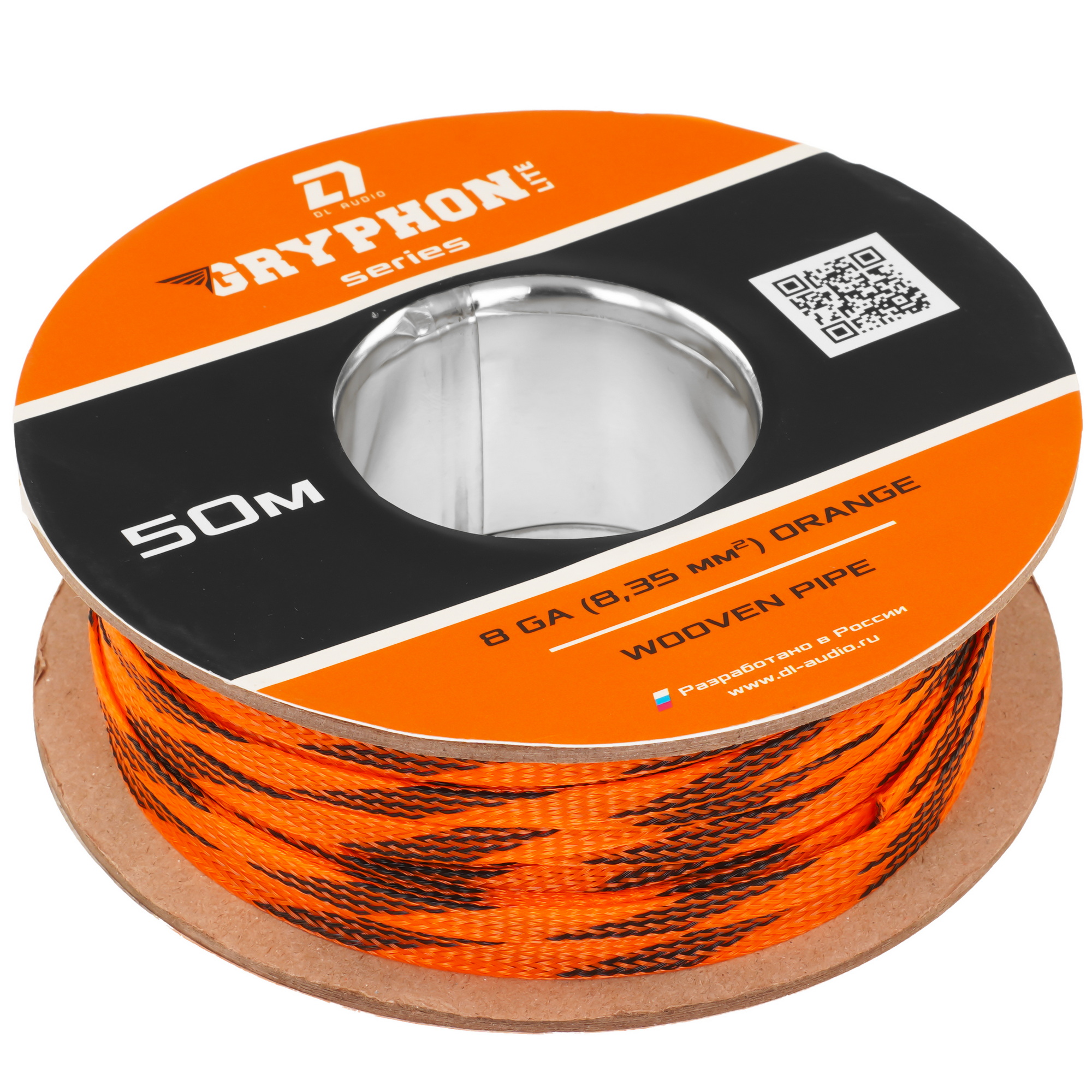 9285815 Оплетка для провода DL Audio Gryphon Lite WP 8 Ga Orange STDN-0049284