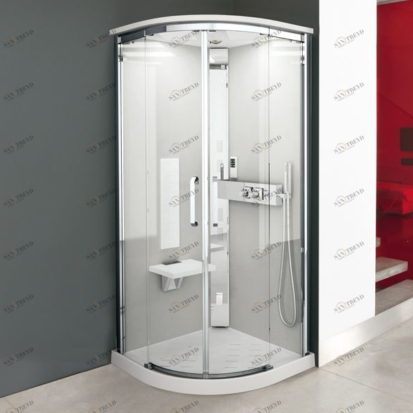 Душевая кабина NEXIS 1 R90 HAMMAM Novellini NEXIS цвета белое дерево, с низким душевым поддоном NEXR90M51KA