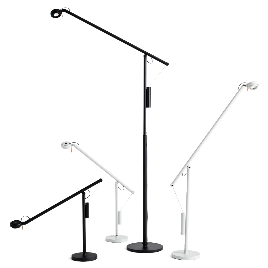 Лампа настольная Fifty-Fifty Mini, черная Hay 410217BLACK - Вид №5