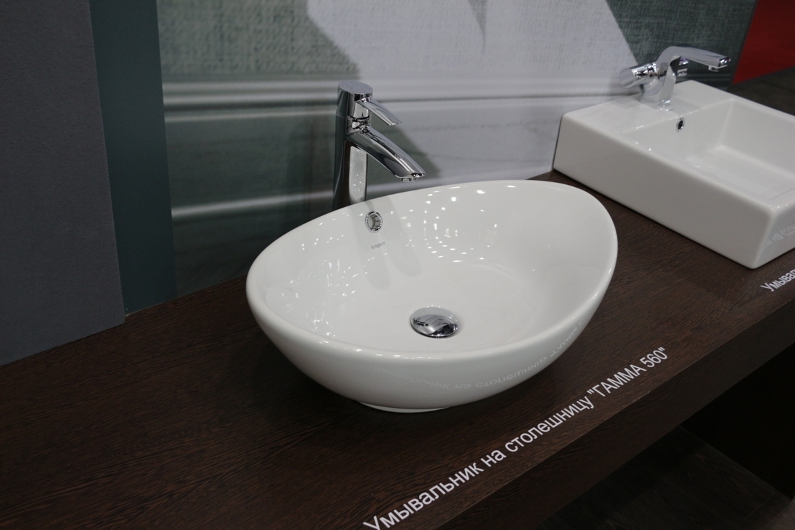 Гамма 560 Накладная раковина на столешницу  прямоугольная KIROVIT Гамма - Вид №4