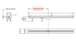 Слив для душа из нержавеющей стали