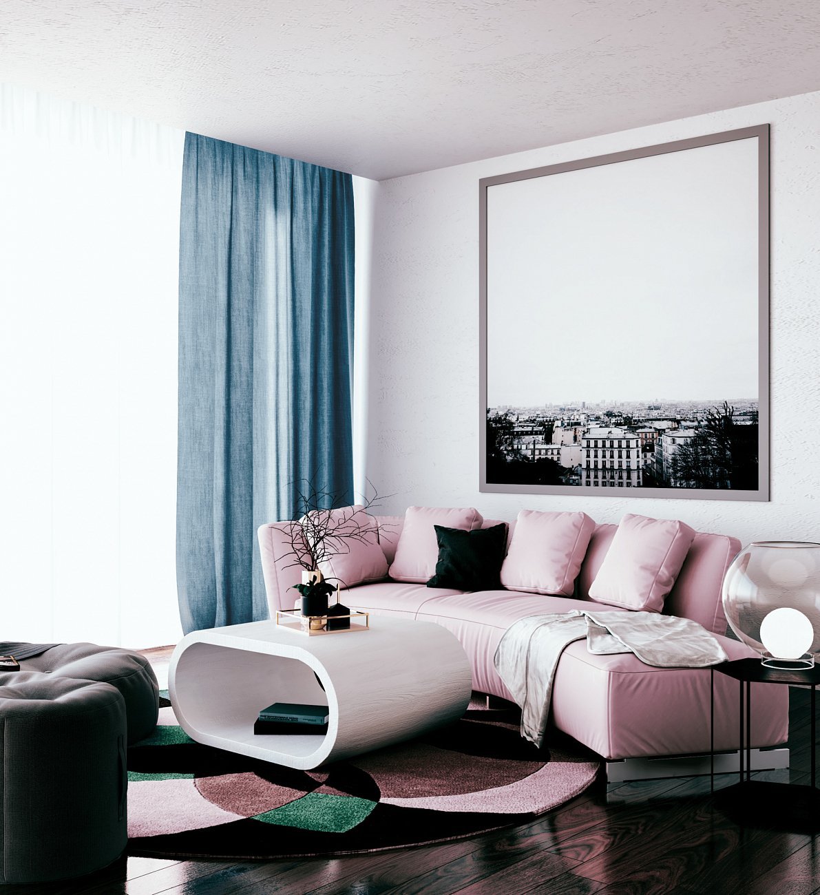 Журнальный столик белый прямоугольный 100 см "Цикл" от Odingeniy ODINGENIY ЦИКЛ 178297 Белый  - Вид №1