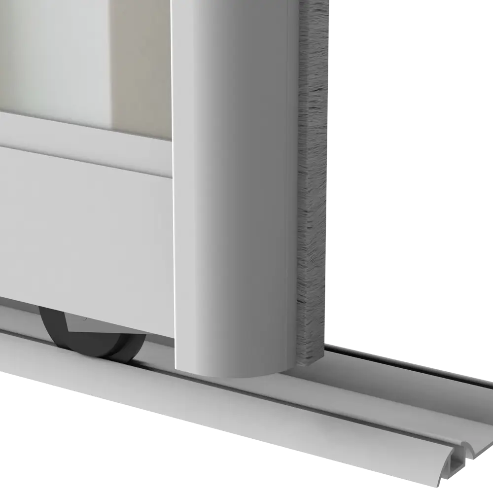 Дверь-купе KONSENSA 255.5x70.4 см с зеркалом профиль матовое серебро STLM-2193177 - Вид №4