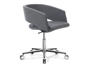 MAJOR-5-спицевое кресло из ткани с колесами и подлокотниками