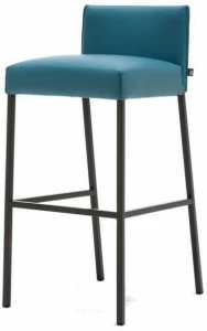 Rolf Benz Высокий кожаный табурет с подставкой для ног Rolf benz 652