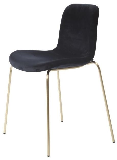 NORR11 Стул из бархата штабелируемый Langue soft sun-id-1490663 - Вид №2