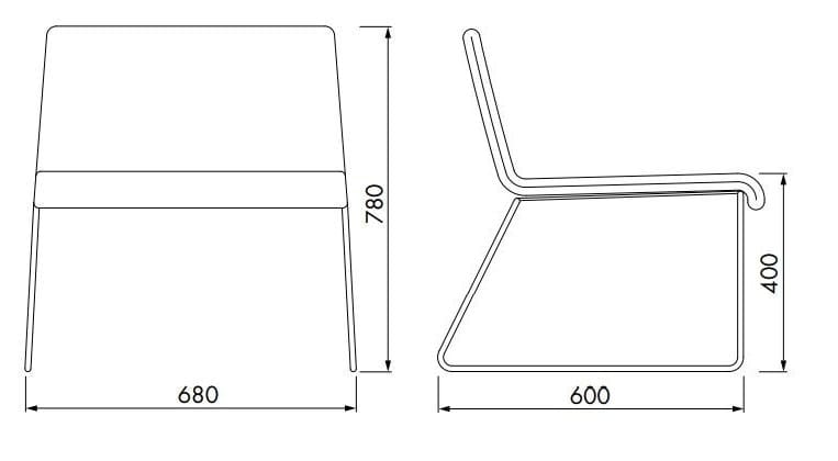 Тканевое кресло с многослойной оболочкой из бука ALMA DESIGN Amarcord ARCH-00131218 - Вид №3