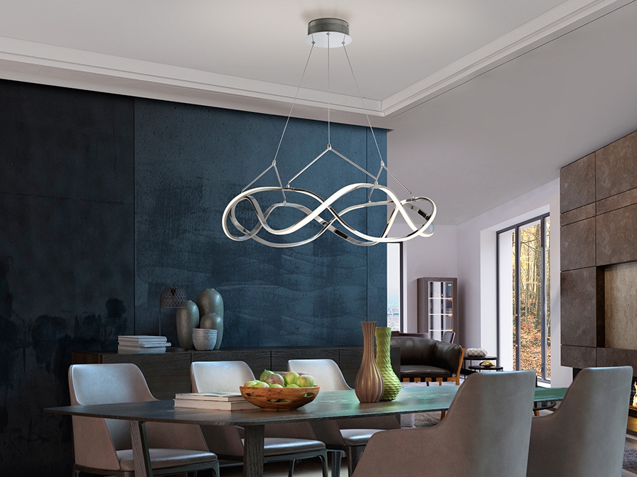 109057 Подвесной светильник 80Ø хром DIM Schuller Molly