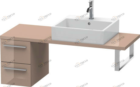 XL542508686 X-Large Шкафчик для компактной консоли Капучино глянцевый лак Duravit