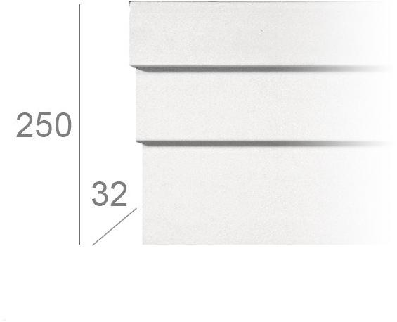 GESSO Гипсовая рама для фасада  383b  - Вид №1