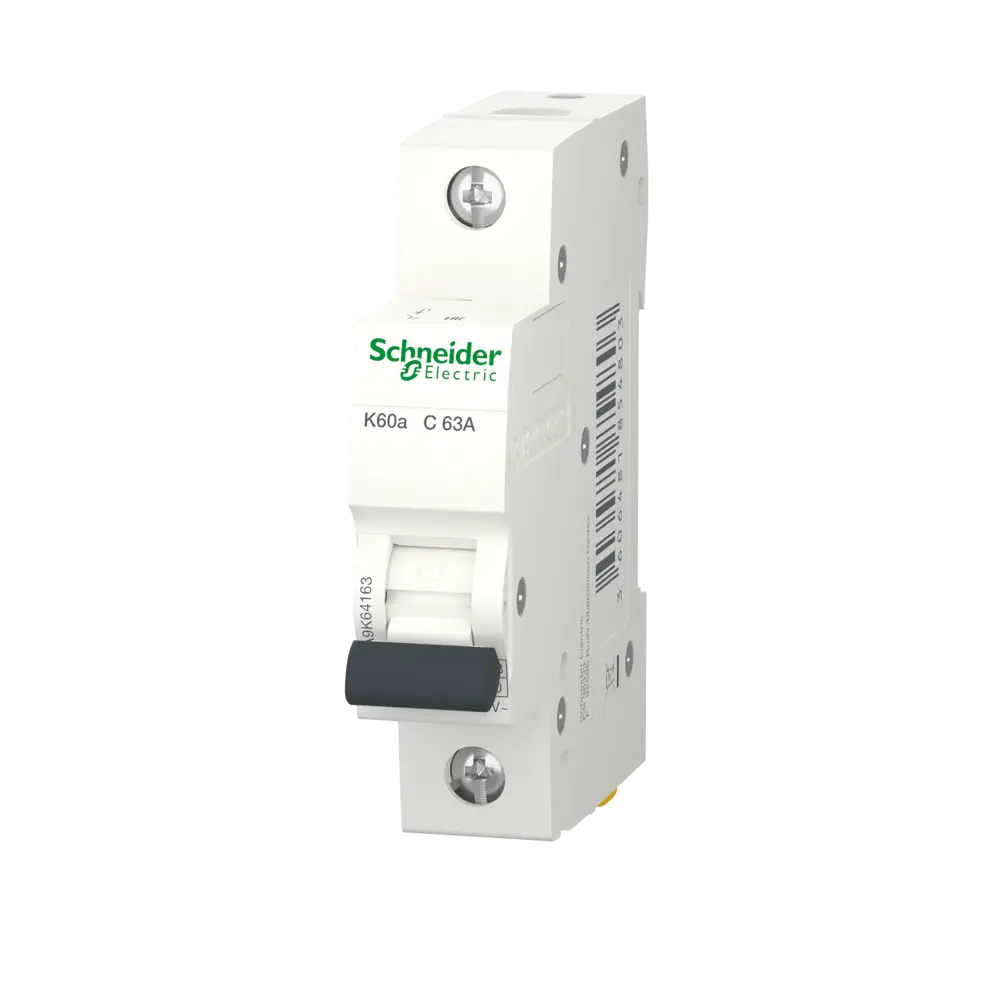 Автоматический выключатель Systeme Electric Acti9 1P C63 А 4.5 кА 82850889 STLM-2188190 