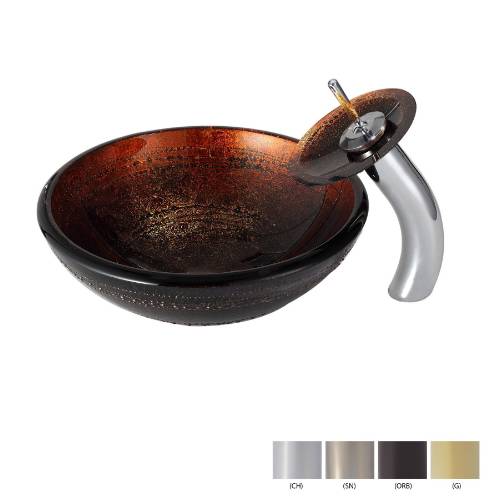 C-GV694-19mm-KGW1700 Накладная раковина на столешницу  прямоугольная Krausru 