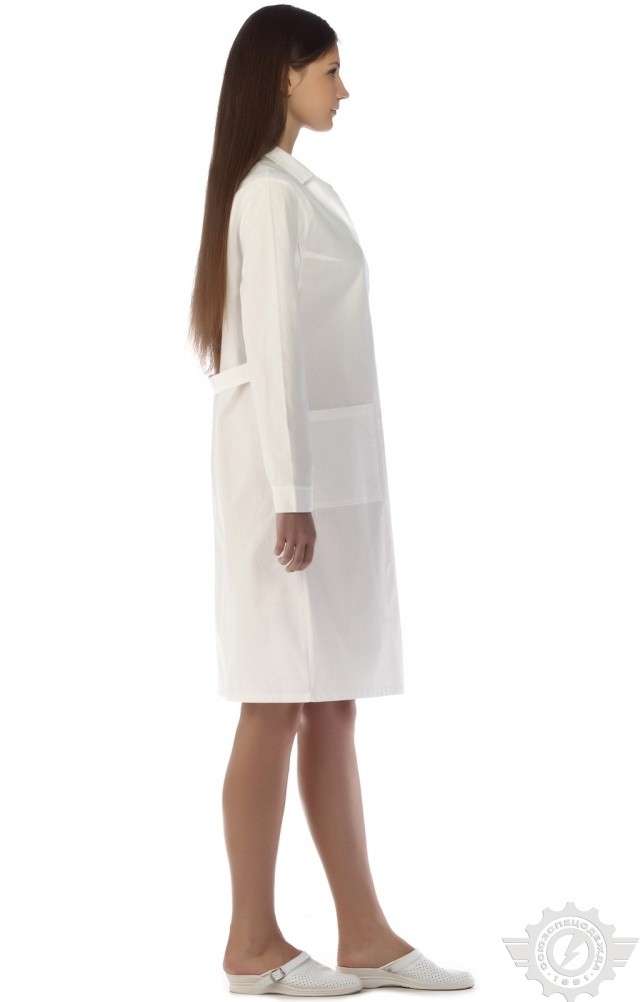 61690 Халат женский белый  Медицинская одежда  размер 44-46/170-176 Спецодежда  - Вид №9