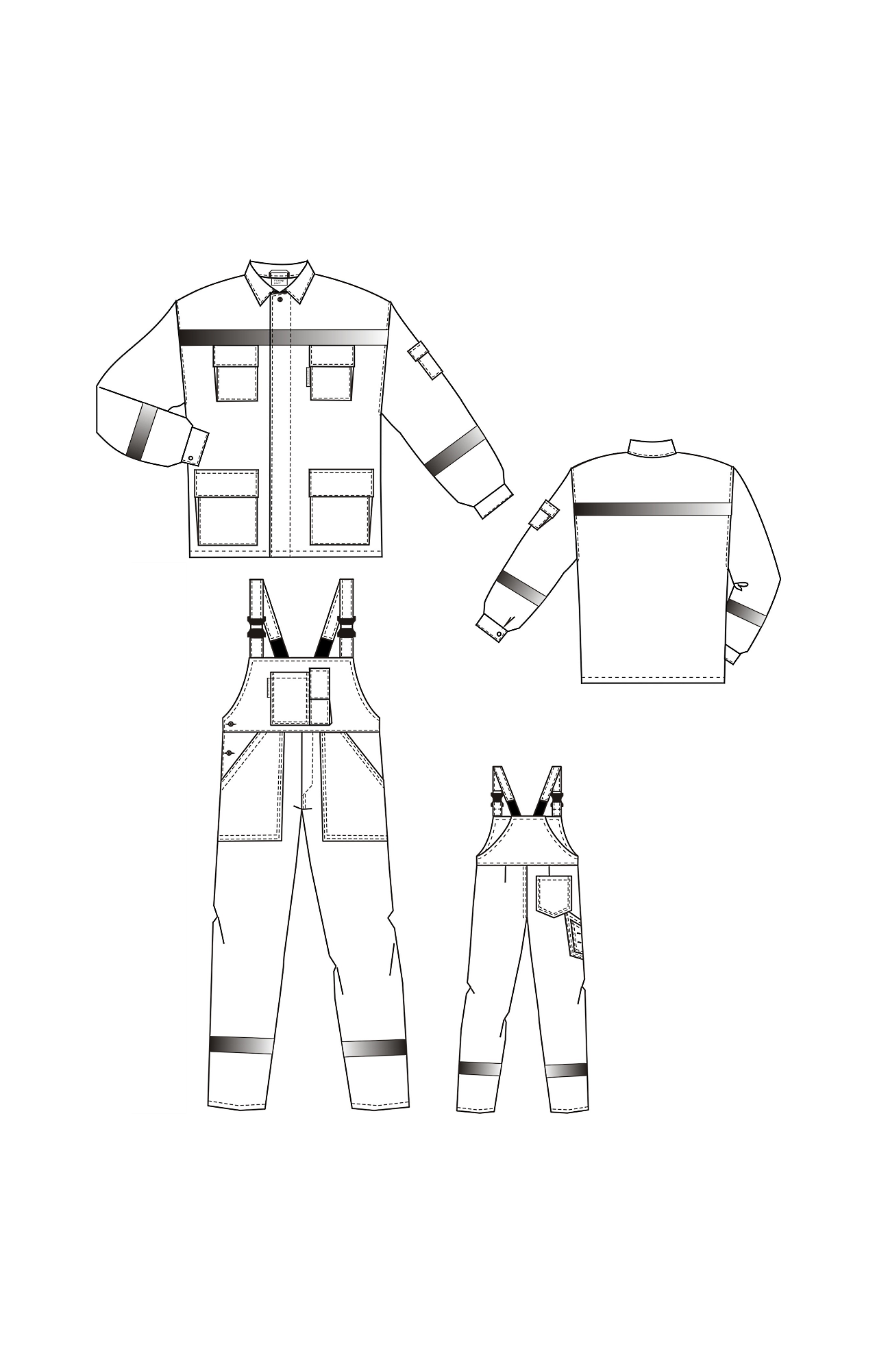 65930 Костюм "Дорожник Флюр" с СВП  Летняя спецодежда  размер 52-54/170-176  - Вид №6