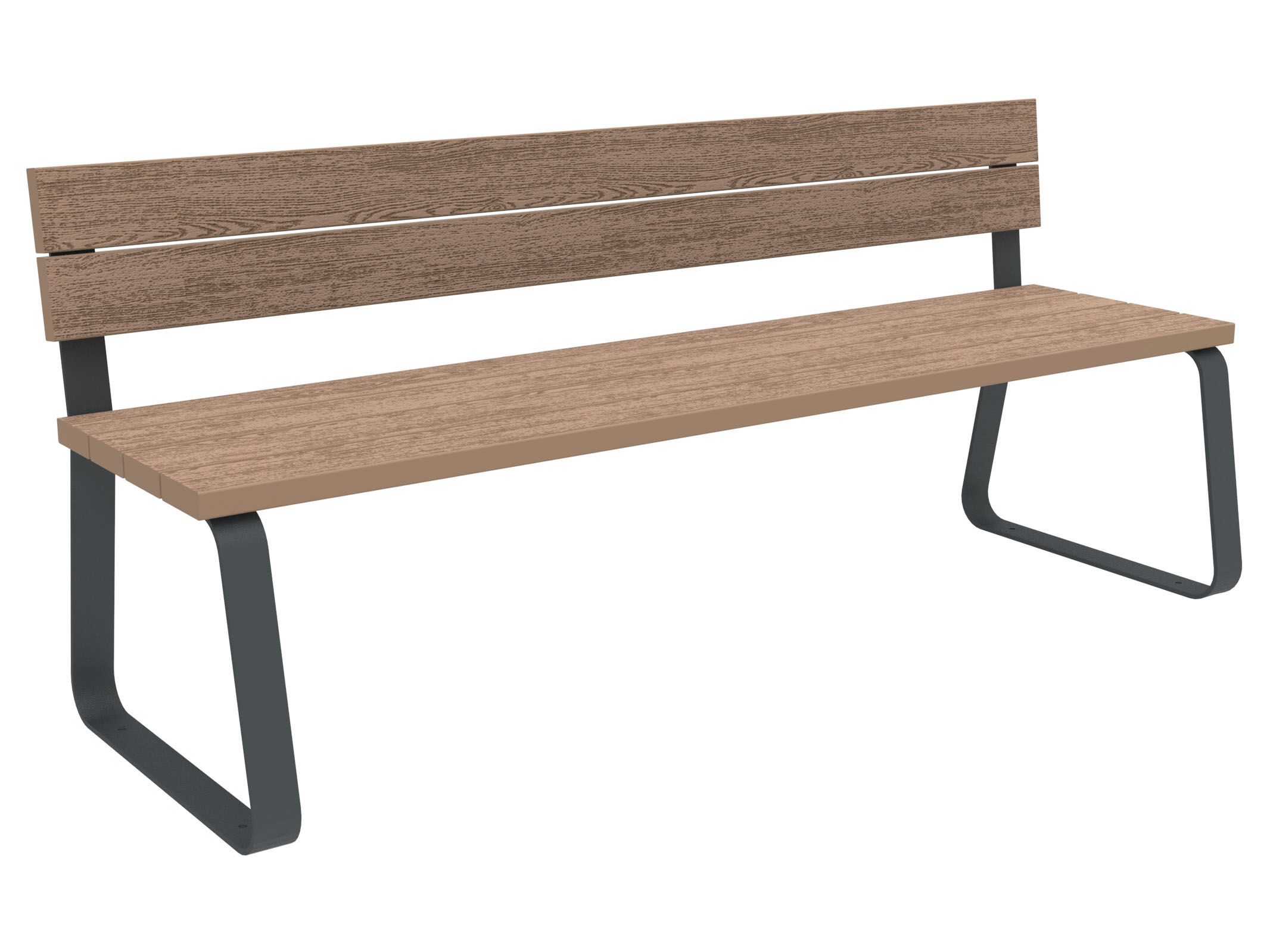 Скамья WPC со спинкой Lazzari Sunny ARCH-00055502 - Вид №9