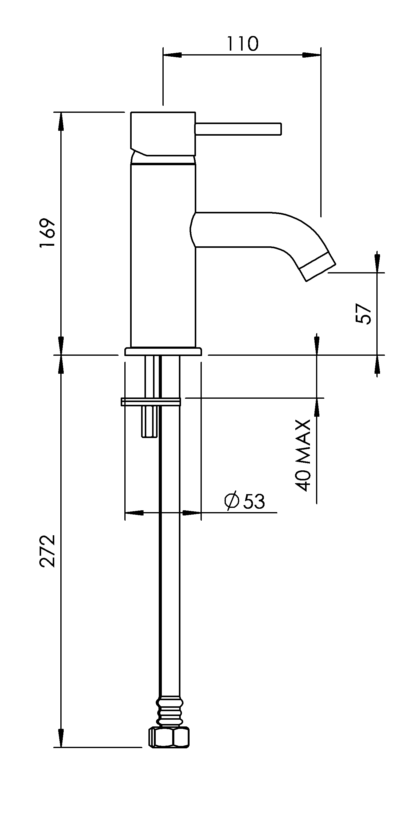 MMBCP Смеситель для раковины Minimalist Methven - Вид №1