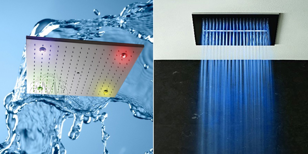 Верхний душ MIGLIORE Livorno, ML.LVN-35.370, хромотерапия, 50*50 см ML.LVN-35.370.CR - Вид №1