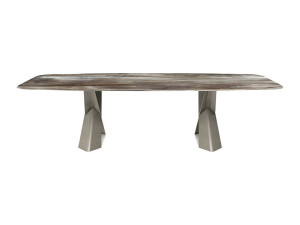 Стальной и хрустальный бочковый стол