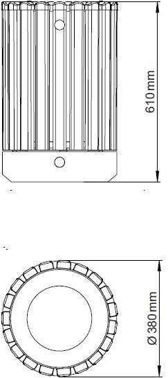 ENCHO ENCHEV - ETE Бетонный мусорный бак с крышкой для улицы  43  - Вид №6