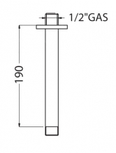 ML.RIC-36.102.DO Кронштейн душевой Migliore Ricambi - Вид №1