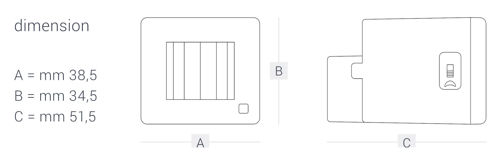 INIM ELECTRONICS Встраиваемый мини аварийный фонарь со съемным фонариком Harper sun-id-1427485 - Вид №3
