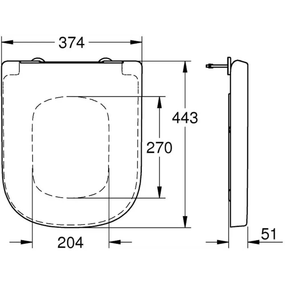 Сиденье для унитаза Grohe Euro Ceramic 39330001 дюропласт микролифт цвет белый 81980514 STLM-2173631 - Вид №12